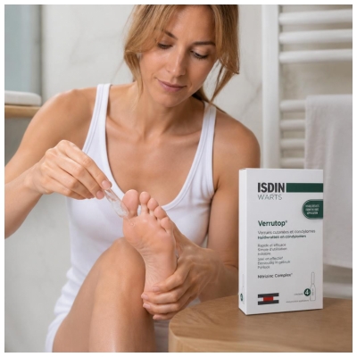 Isdin Warts Verrutop Verrues Cutanées et Condylomes 4 Ampoules