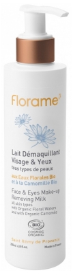 Florame Lait Démaquillant Visage & Yeux Eaux Florales et Camomille 200 ml