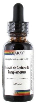Solaray Extrait de Graines de Pamplemousse Liquide 100 mg - 30 ml