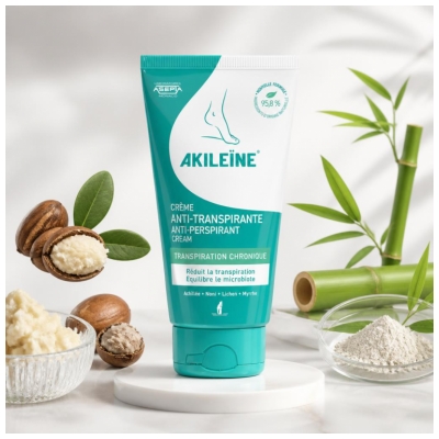 Akileïne Crème Anti-Transpirante Transpiration Chronique 75 ml