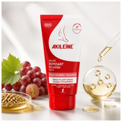 Akileïne Baume Reposant Pieds Fatigués Échauffés 75 ml