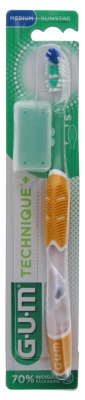 Gum Brosse à Dents Technique®+ Médium Compacte - Couleur : Jaune