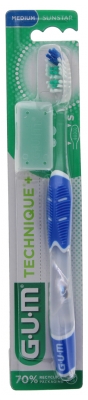Gum Brosse à Dents Technique®+ Médium Compacte - Couleur : Bleu