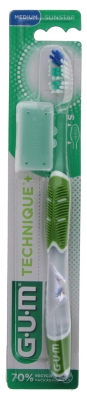 Gum Brosse à Dents Technique®+ Médium Compacte - Couleur : Vert
