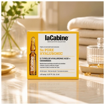 laCabine 5x Pure Hyaluronic Ampoules 10 x 2 ml