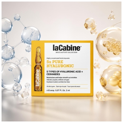 laCabine 5x Pure Hyaluronic Ampoules 10 x 2 ml