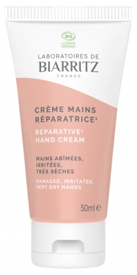 Laboratoires de Biarritz Crème Mains Réparatrice Mains Abîmées Irritées Très Sèches 50 ml