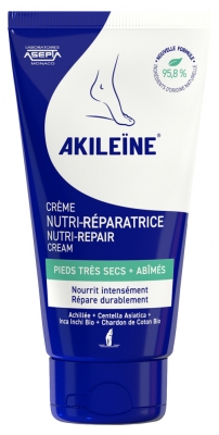 Akileïne Crème Nutri-Réparatrice Pieds Très Secs et Abîmés 75 ml
