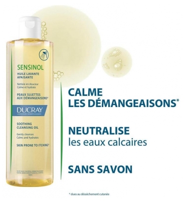 Ducray Sensinol Huile Lavante Apaisante - Visage et Corps 400 ml