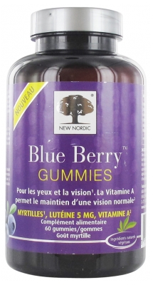 New Nordic Blue Berry Gummies 60 Gum
