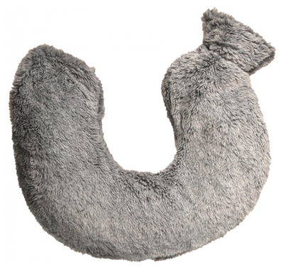 Calindoo Bouillotte Eau Tour de Cou 800 ml Housse Grège - Couleur : Gris