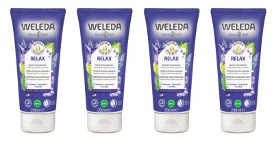 Crème de douche Relaxante Weleda - Lot de 4 x 200 ml