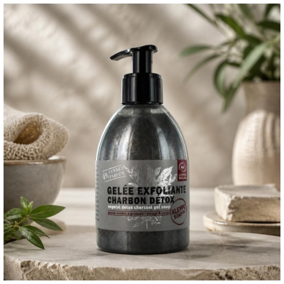 Tadé Gelée Exfoliante Charbon Détox Peaux Mixtes à Grasses 300 ml