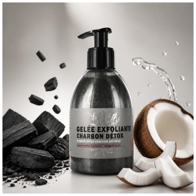 Tadé Gelée Exfoliante Charbon Détox Peaux Mixtes à Grasses 300 ml