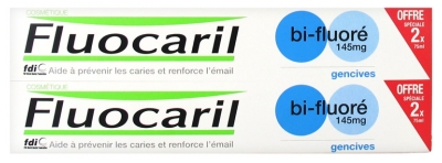 Fluocaril Dentifrice Menthe bi-Fluoré Lot de 2 X 75 ml