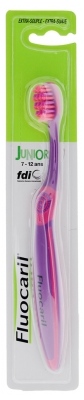 Fluocaril Junior Brosse à Dents 7-12 Ans - Extra-Souple - Couleur : Violet et Rose
