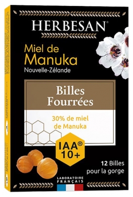 Herbesan Billes Fourrées Miel de Manuka Iaa10+