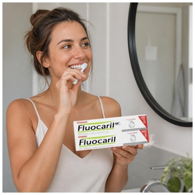 Fluocaril Dentifrice bi-Fluoré Blancheur 2 x 75 mg