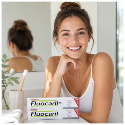 Fluocaril Dentifrice bi-Fluoré Blancheur 2 x 75 mg