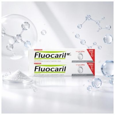 Fluocaril Dentifrice bi-Fluoré Blancheur 2 x 75 mg