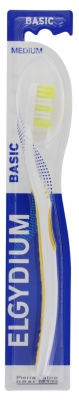 Pierre Fabre Oral Care Elgydium Brosse à Dents Basic Médium - Couleur : Jaune