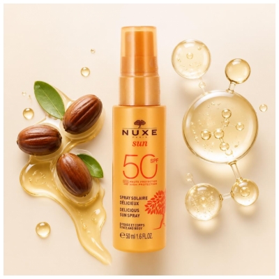 Nuxe Sun Spray Solaire Délicieux Visage et Corps SPF50 50 ml