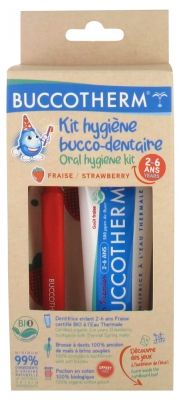 Buccotherm Kit Bucco-Dentaire 2-6 Ans Fraise Bio