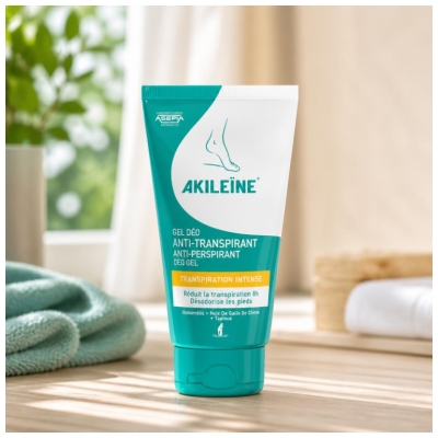 Akileïne Gel Déo Transpiration Intense Pieds 75 ml