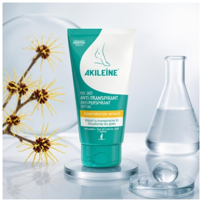 Akileïne Gel Déo Transpiration Intense Pieds 75 ml