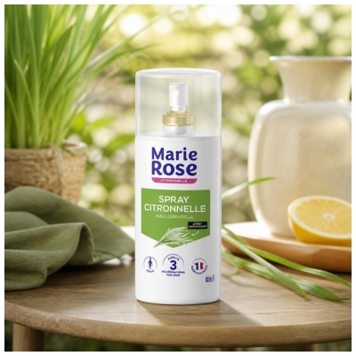 Marie Rose Spray Rafraîchissant Anti-Moustiques à la Citronnelle 100 ml