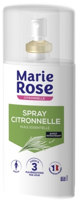 Marie Rose Spray Rafraîchissant Anti-Moustiques à la Citronnelle 100 ml