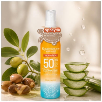 Respectueuse Spray Solaire Visage & Corps SPF50 100 ml