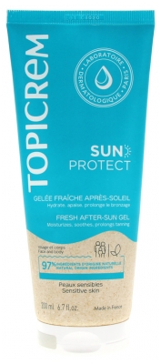 Topicrem Sun Protect Gelée Fraîche Après-Soleil Peaux Sensibles 200 ml