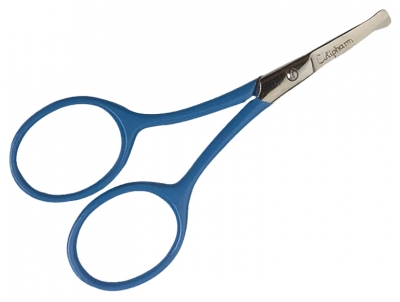 Estipharm Ciseau Bébé Droit Bouts Lentilles - Couleur : Bleu