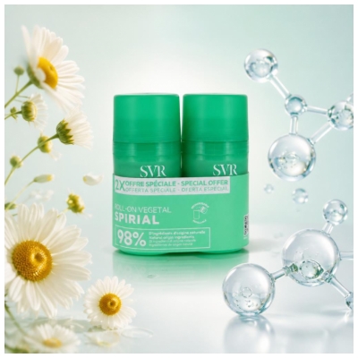 SVR Spirial Déodorant 24h Végétal 2 x 50 ml