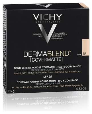Vichy Dermablend Covermatte Fond de Teint SPF25 9.5 g - Teinte : 15 : Opal