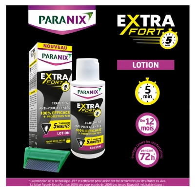 Paranix Extra Fort 5 Min Lotion + Peigne 100 ml