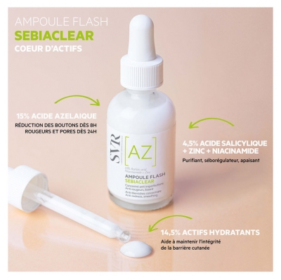SVR Sebiaclear [AZ] Ampoule Flash 30 ml