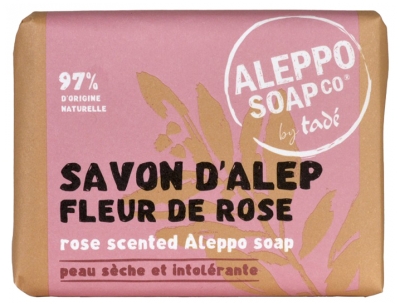 Tadé Savon d'Alep Fleur de Rose Peaux Sèches et Intolérantes 100 g