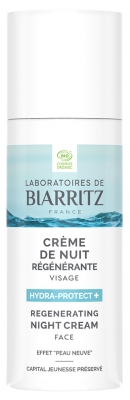 Laboratoires de Biarritz Crème de Nuit Régénératrice Visage Certifiée Bio
