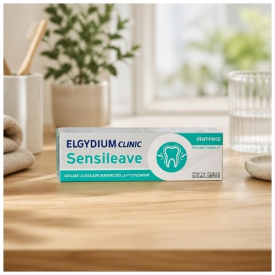 Elgydium Clinic Sensileave Dentifrice Dents Sensibles 50 ml