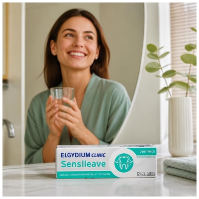 Elgydium Clinic Sensileave Dentifrice Dents Sensibles 50 ml
