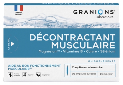 Granions ? Décontractant Musculaire 30 Ampoules