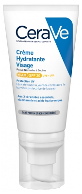 Cerave Crème Hydratante Visage SPF 30 Pour Les Peaux Normales à Sèches 52 ml