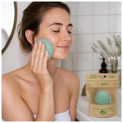 Estigreen Éponge Konjac Aloe Vera Hydratante