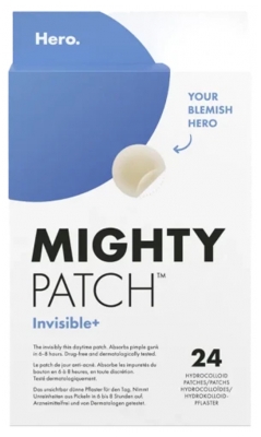 Hero – Mighty Patch Invisible + – Patchs de Jour Anti-Acné – Boîte de 24 Patchs
