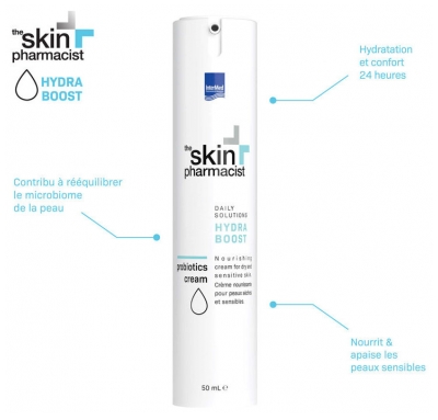 The Skin Pharmacist Hydra Boost Crème Nourrissante Aux Probiotiques Peaux Sèches et Sensibles 50 ml