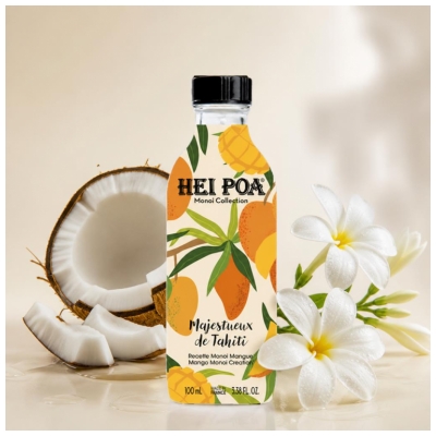 Hei Poa Monoï Collection Majestueux de Tahiti - Recette Monoï Mangue 100 ml