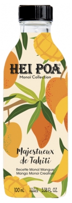Hei Poa Monoï Collection Majestueux de Tahiti - Recette Monoï Mangue 100 ml