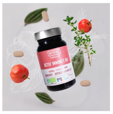 Nutrivie Formulactiv - Activ'Immunité Bio - 30 Comprimés